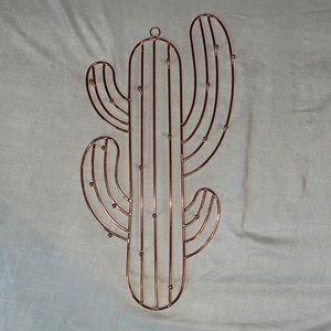Rose Gold Cactus Jewlery Holder